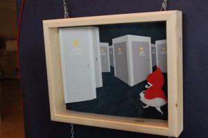 Le mie illustrazioni di Cappuccetto Rosso negli studi televisivi