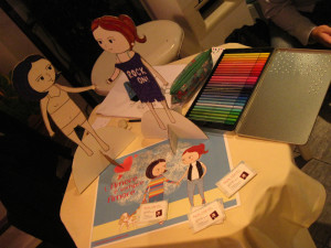 Live painting con bamboline di carta