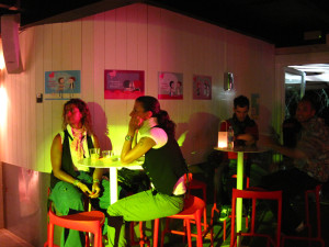 Le mie illustrazioni in mostra nel locale