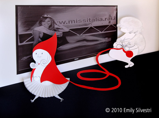 Cappuccetto Rosso negli studi televisivi scena 1